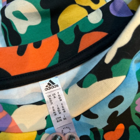 Adidas Originals Colorful Camo Crewneck Sweatshirt XL Streetwear Y2K Gorpcore - Picture 3 of 11